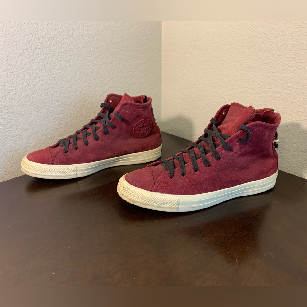 Converse Red Chuck Taylor CT Back Zip High Top  144690C Mens 9.5 Womens 11.5